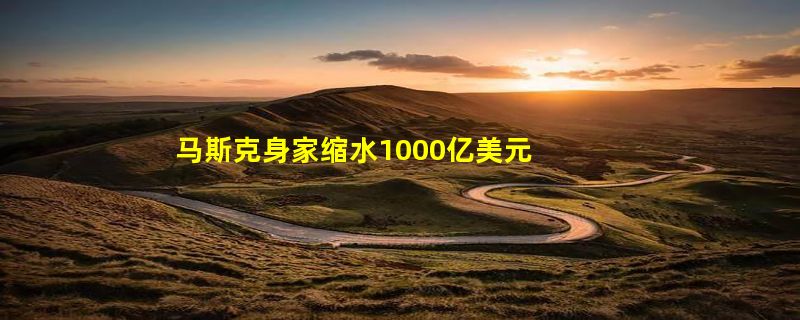 马斯克身家缩水1000亿美元 仍是世界首富