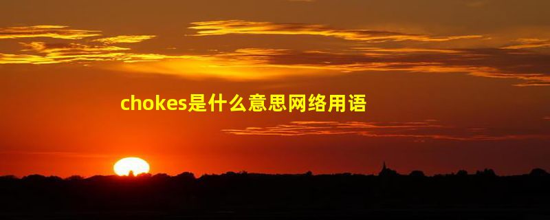 chokes是什么意思网络用语