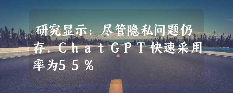 研究显示：尽管隐私问题仍存，ChatGPT快速采用率为55%