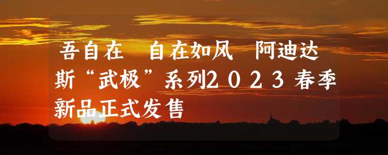 吾自在 自在如风 阿迪达斯“武极”系列2023春季新品正式发售