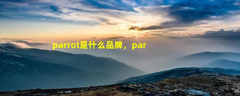 parrot是什么品牌，parrot公司专注于哪三大市场