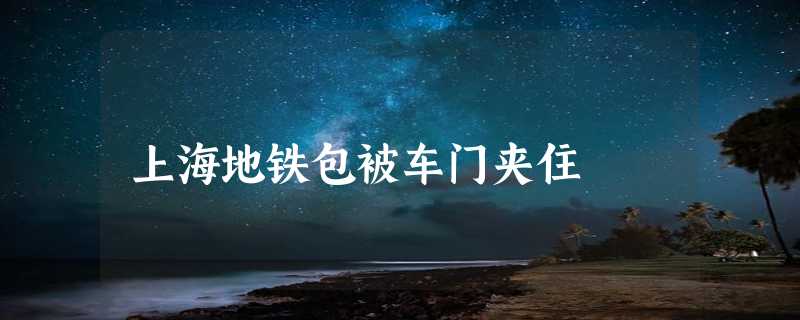 上海地铁包被车门夹住