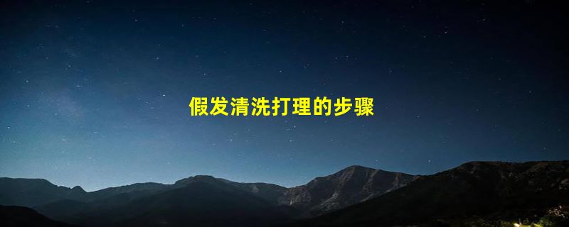 假发清洗打理的步骤