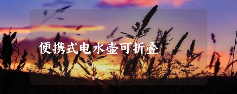 便携式电水壶可折叠