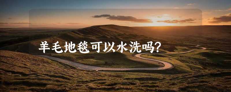 羊毛地毯可以水洗吗?