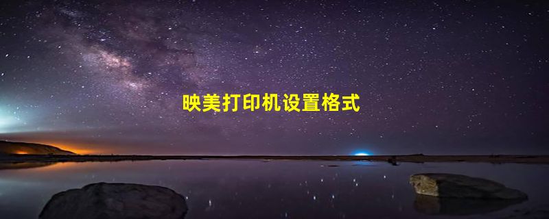 映美打印机设置格式