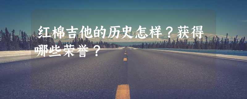 红棉吉他的历史怎样？获得哪些荣誉？