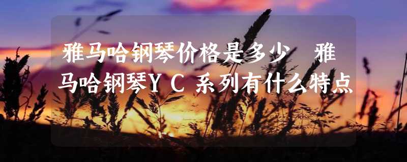 雅马哈钢琴价格是多少 雅马哈钢琴YC系列有什么特点