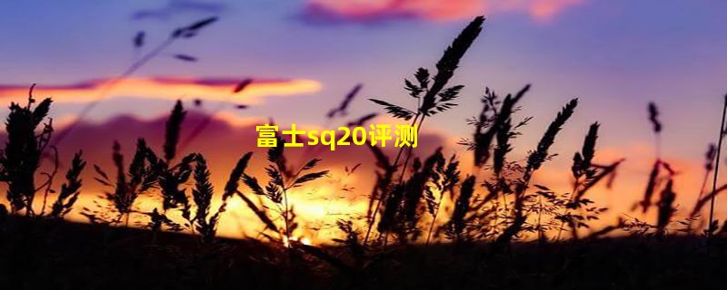 富士sq20评测