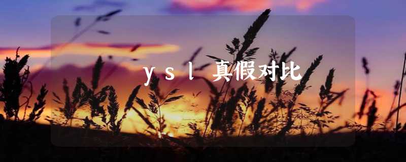 ysl真假对比