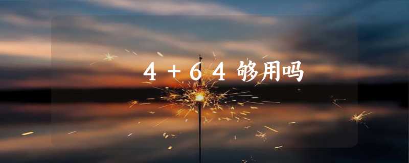 4+64够用吗