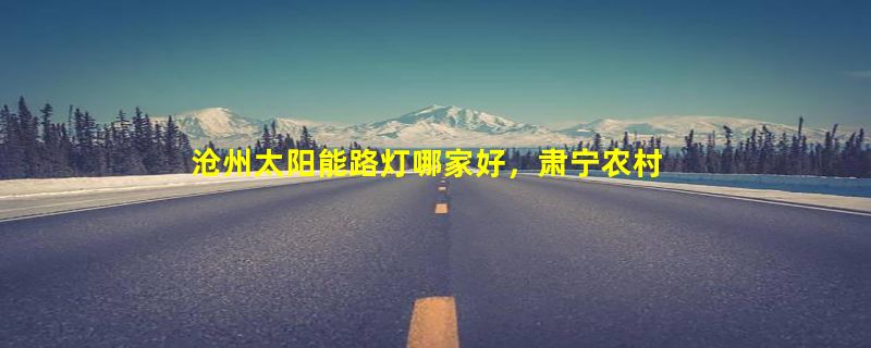 沧州太阳能路灯哪家好，肃宁农村太阳能路灯厂家价格