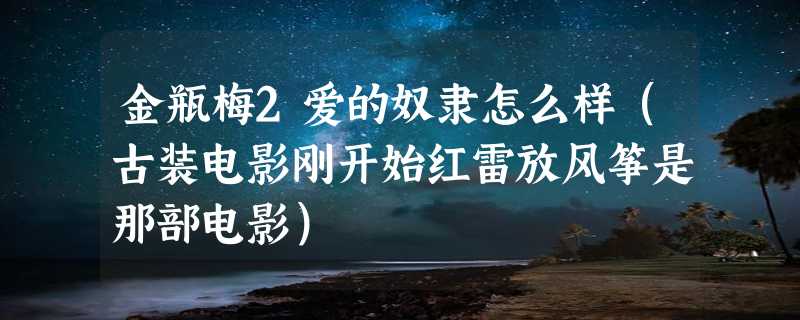 金瓶梅2爱的奴隶怎么样（古装电影刚开始红雷放风筝是那部电影）