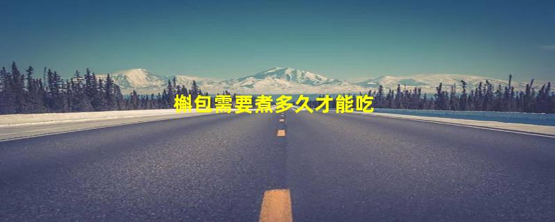 槲包需要煮多久才能吃