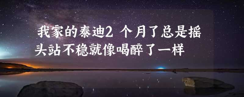 我家的泰迪2个月了总是摇头站不稳就像喝醉了一样