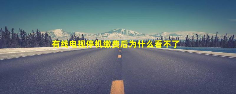 有线电视停机缴费后为什么看不了