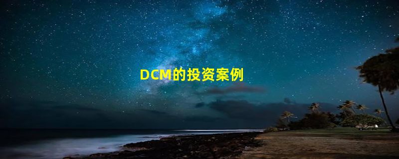 DCM的投资案例