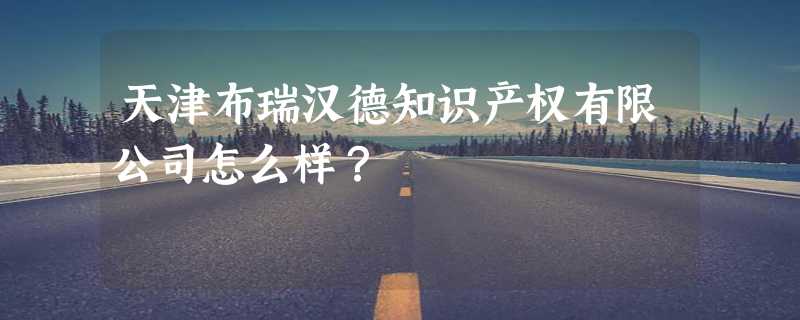 天津布瑞汉德知识产权有限公司怎么样？