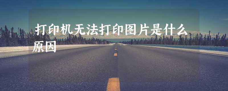 打印机无法打印图片是什么原因