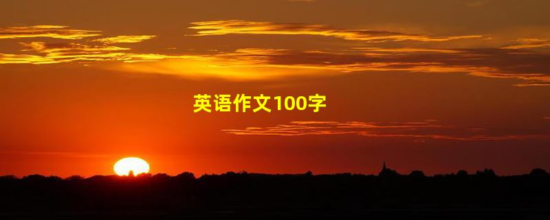 英语作文100字