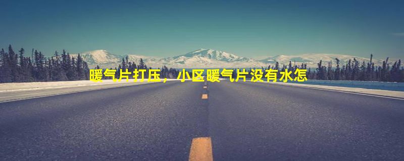 暖气片打压，小区暖气片没有水怎么打压啊，用手动打压机，的灌水，打