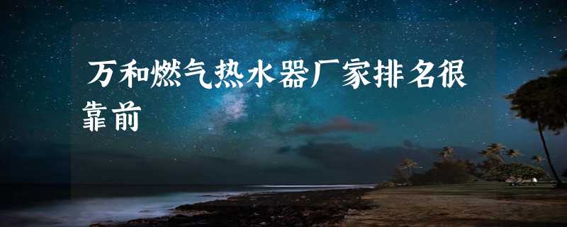 万和燃气热水器厂家排名很靠前